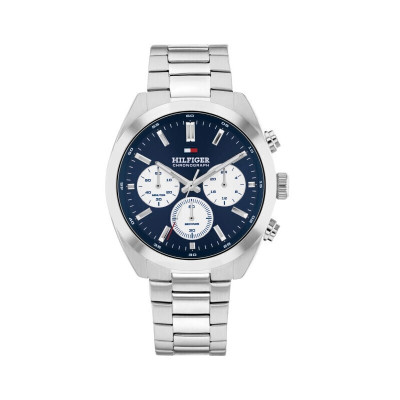 Tommy Hilfiger Hudson Ανδρικό Ρολόι 43 mm με Ασημί Μεταλλικό Μπρασελέ 1710722